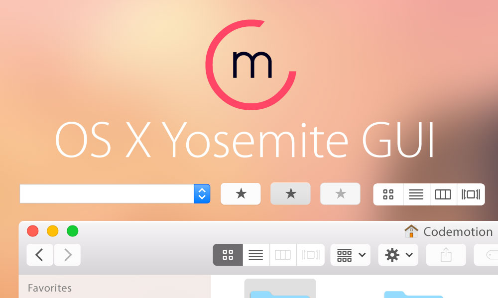 Free Yosemite Vector GUI for Illustrator